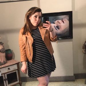 Vintage Fossil Leather Motorcycle Jacket